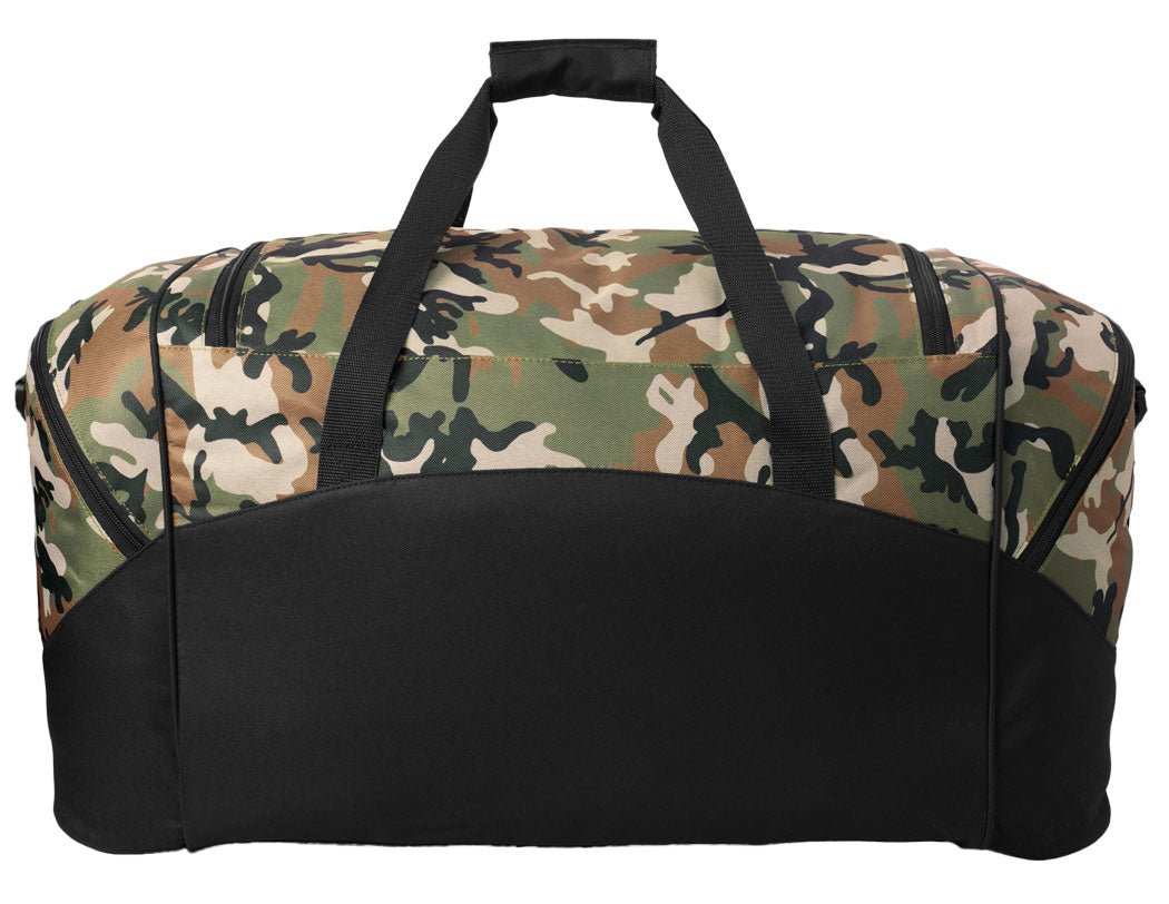 Georgia Tech Camo Duffel Bag – Official Yellow Jackets Travel, Gym & Sports Bag with Shoulder Strap – 600D Polyester