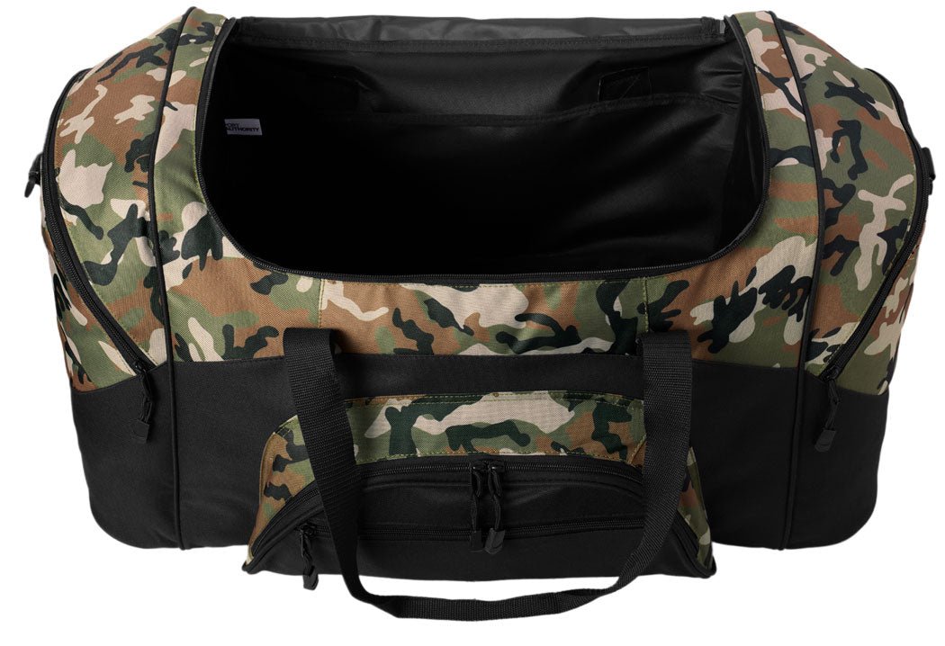 Georgia Tech Camo Duffel Bag – Official Yellow Jackets Travel, Gym & Sports Bag with Shoulder Strap – 600D Polyester