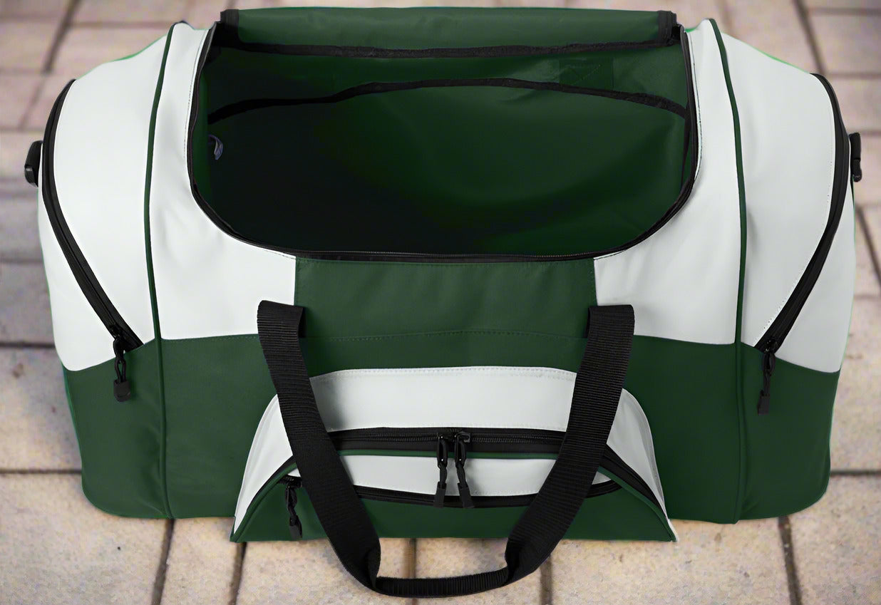 Small Marshall University Duffel Bag MU Herd Carryon Suitcase or Gym Bag Dark Green
