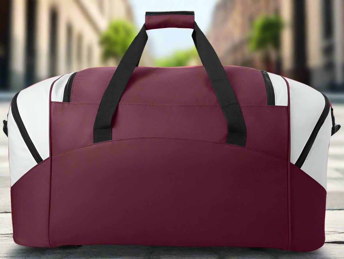 Virginia Tech Hokies Duffel Bag – Gym, Travel & Soft-Sided Suitcase Gear Bag Maroon