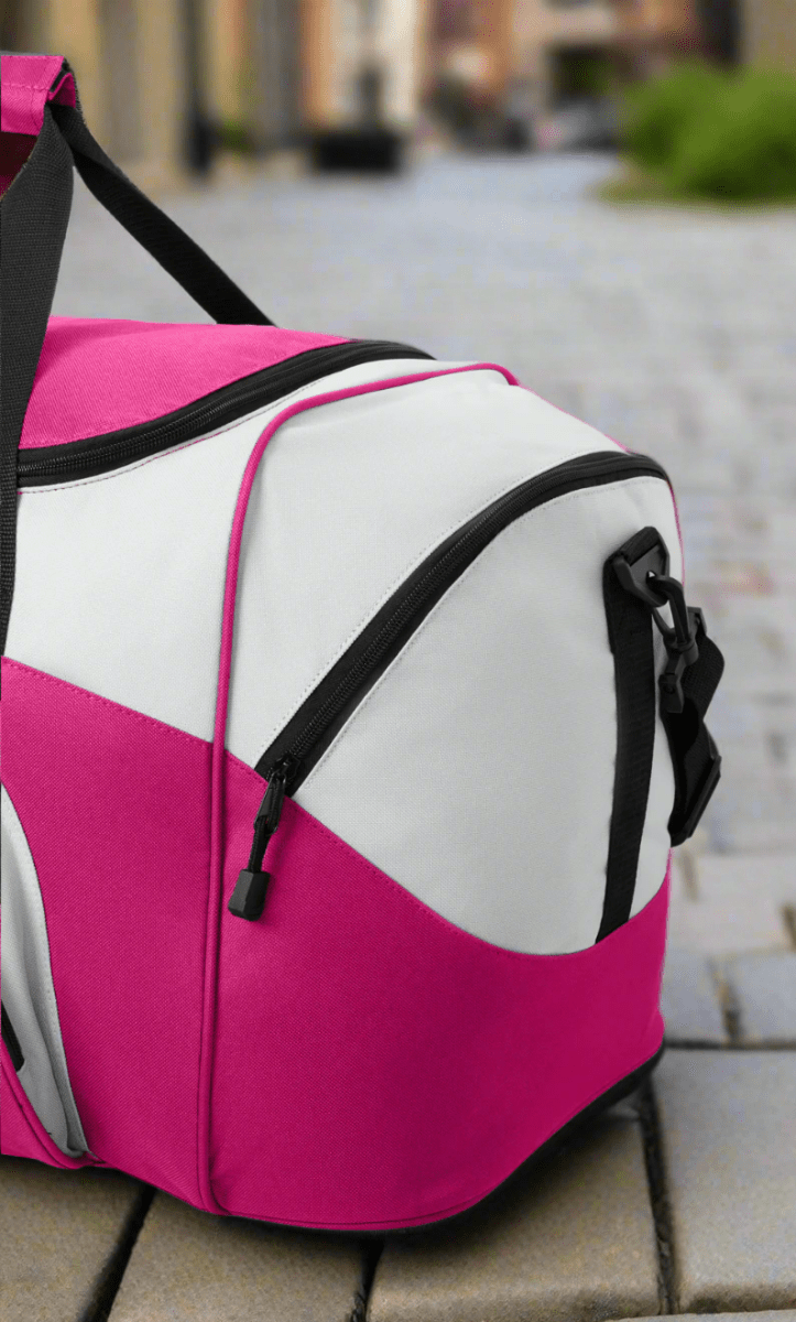 University of Kansas Duffel Bag β Jayhawks Gym, Travel & Suitcase-Style Gear Bag Pink