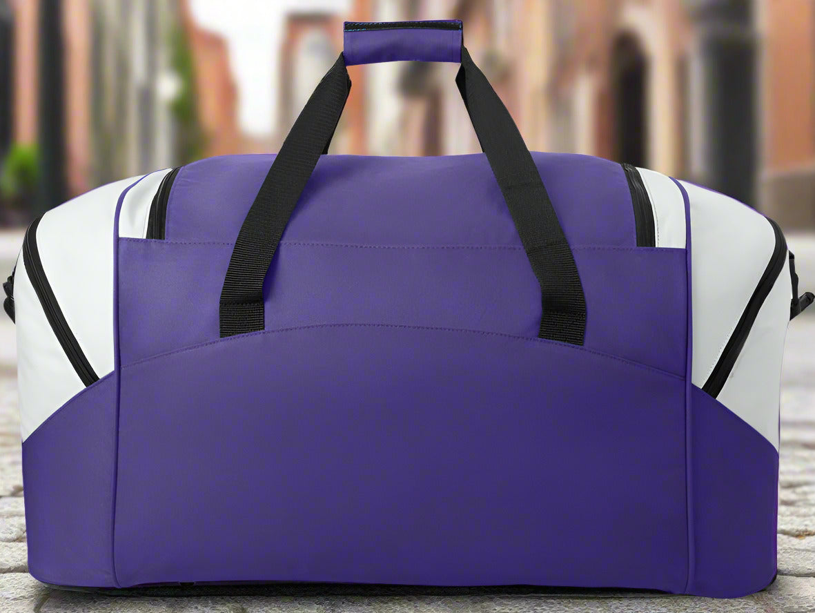 Northwestern Wildcats Duffel Bag β Gym, Travel & Suitcase-Style Gear Bag Black