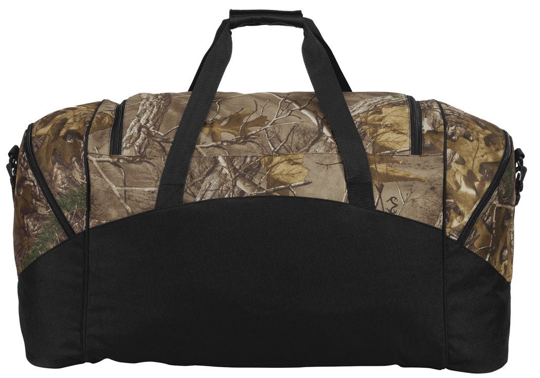 George Mason University Camo Large Duffel Bag GMU Patriots Suitcase Travel Bag or Sports Gear Bag