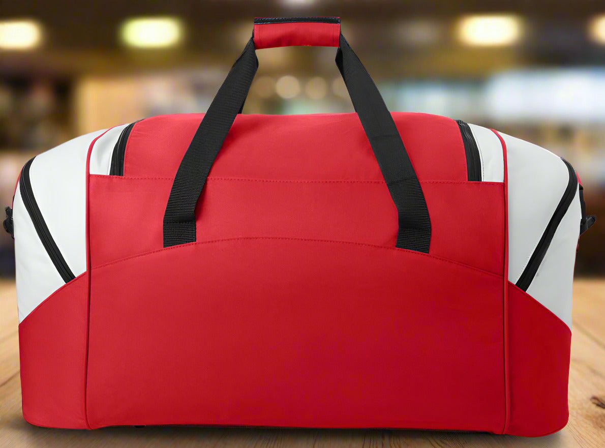 University of Alabama Duffel Bag β Large Crimson Tide Sports & Travel Bag with Alabama Elephant Logo β Gym Gear Duffel with Pockets & Shoulder Strap Crimson