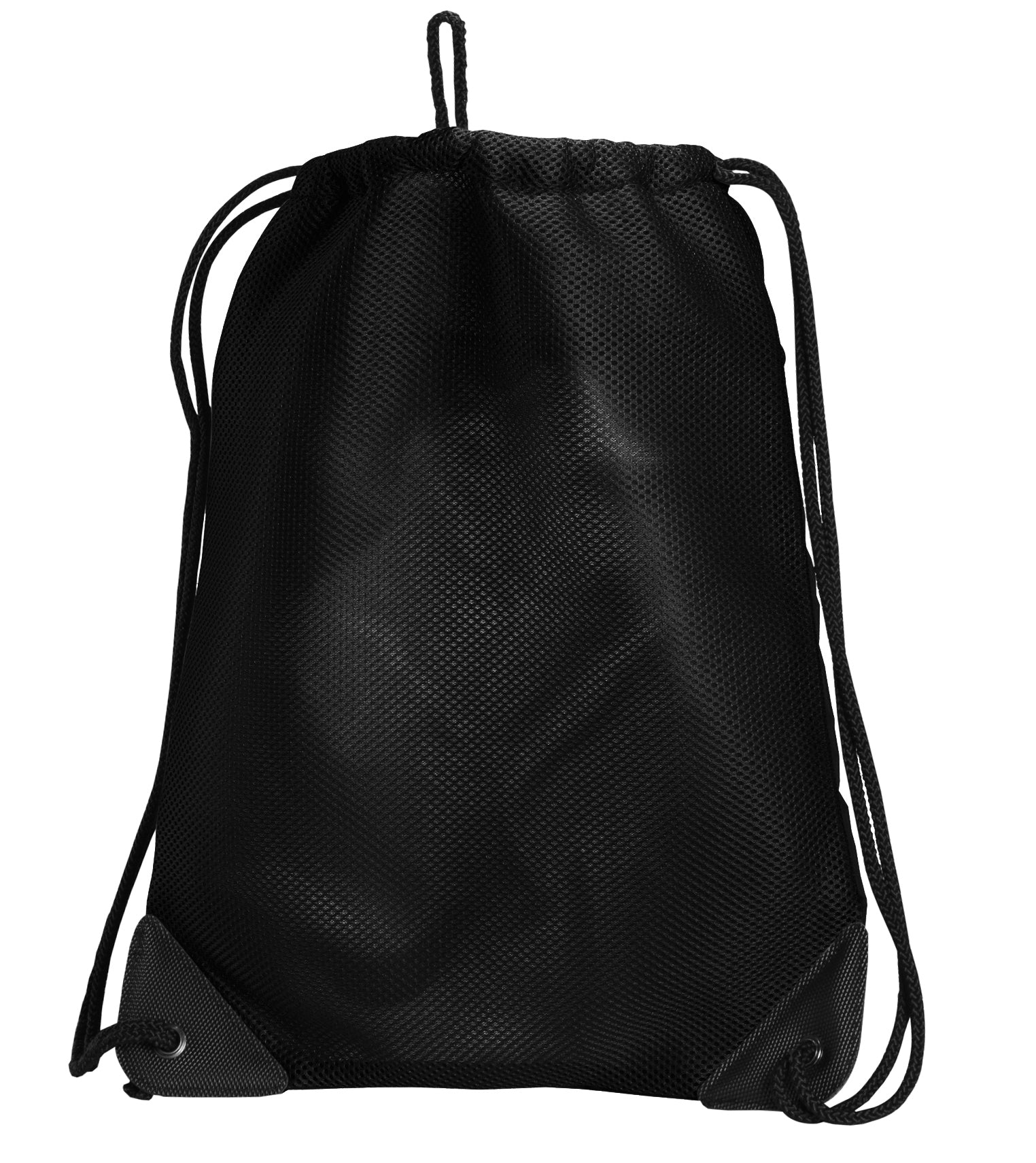 Rutgers Drawstring Backpack RU Cinch Pack - Mesh & Microfiber Black