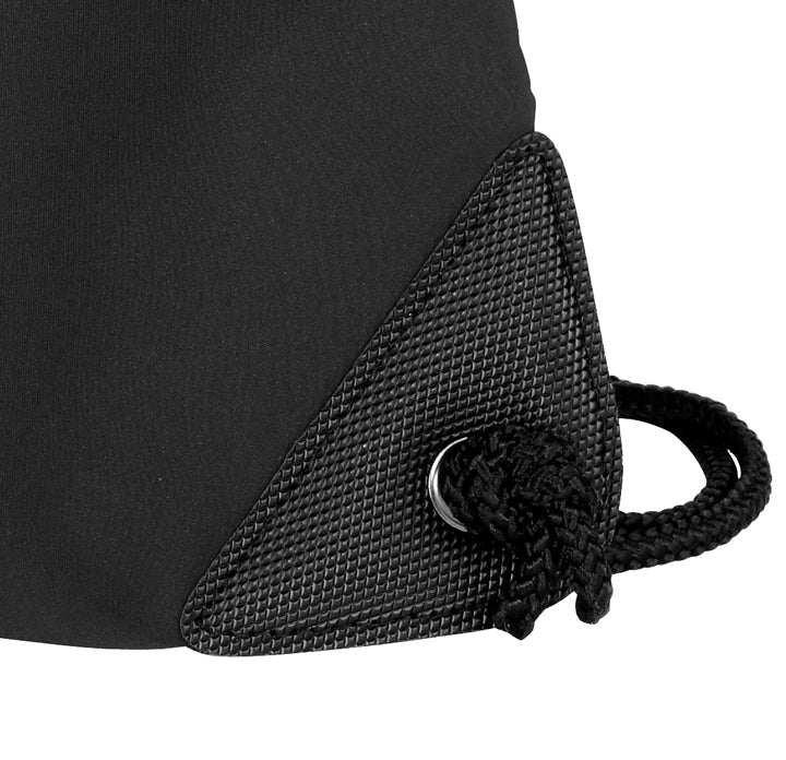 Rutgers Drawstring Backpack RU Cinch Pack - Mesh & Microfiber Black