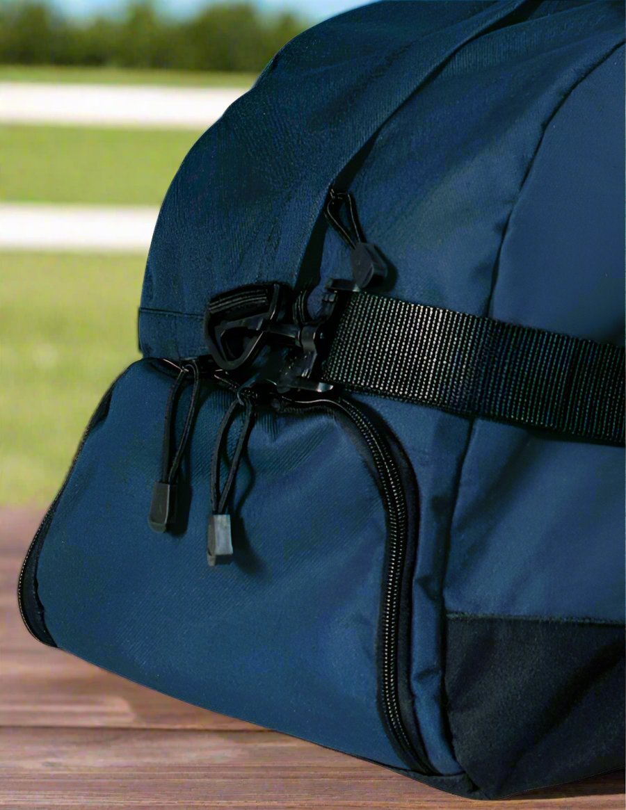 Houston Duffel Bag – Official Cougars Medium Gym & Travel Bag with Shoe Pocket – 600D Polyester Navy