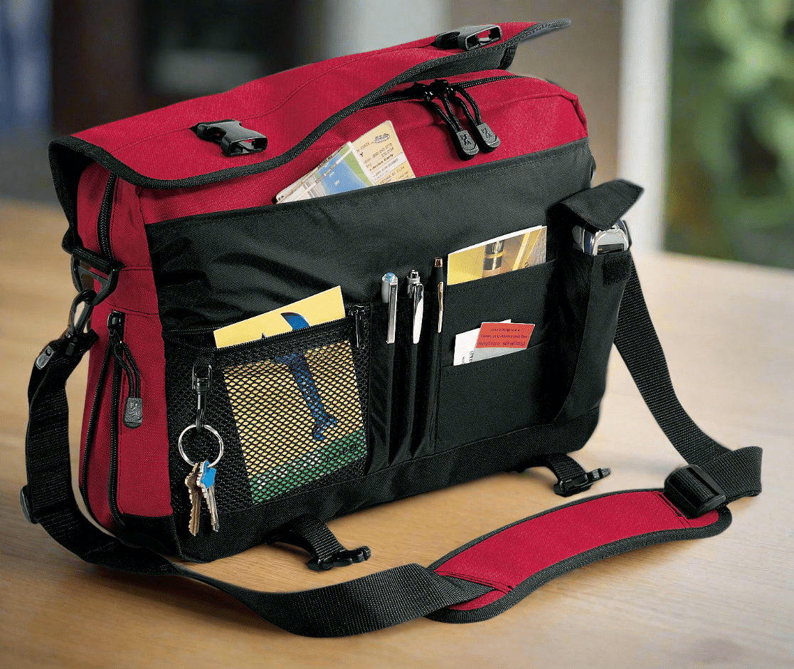 University of Georgia Laptop Computer Bag UGA Briefcase Messenger Bag Red