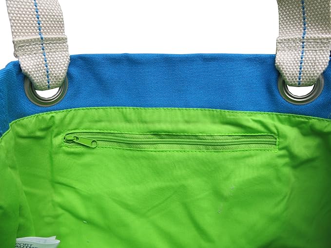 Miami University Tote Bag Miami of Ohio Deluxe Canvas Shoulder Bag Light Blue