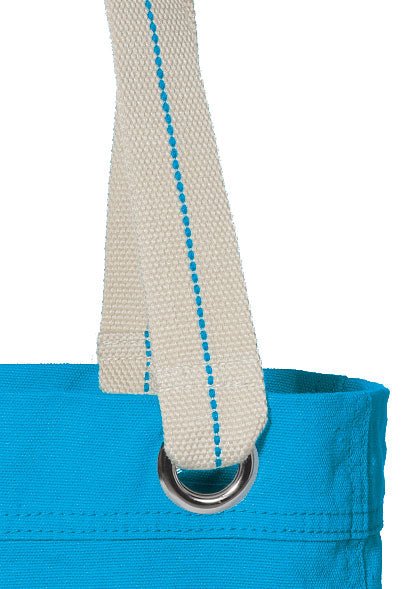 Miami University Tote Bag Miami of Ohio Deluxe Canvas Shoulder Bag Light Blue