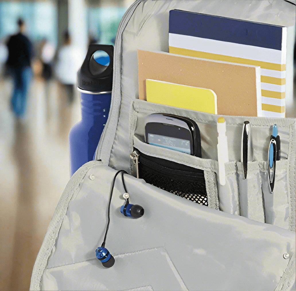 Indiana Hoosiers Laptop Backpack – Official Indiana University Bookbag – 17" Laptop Sleeve, NCAA School Gear – 600D Polyester Black and Gray