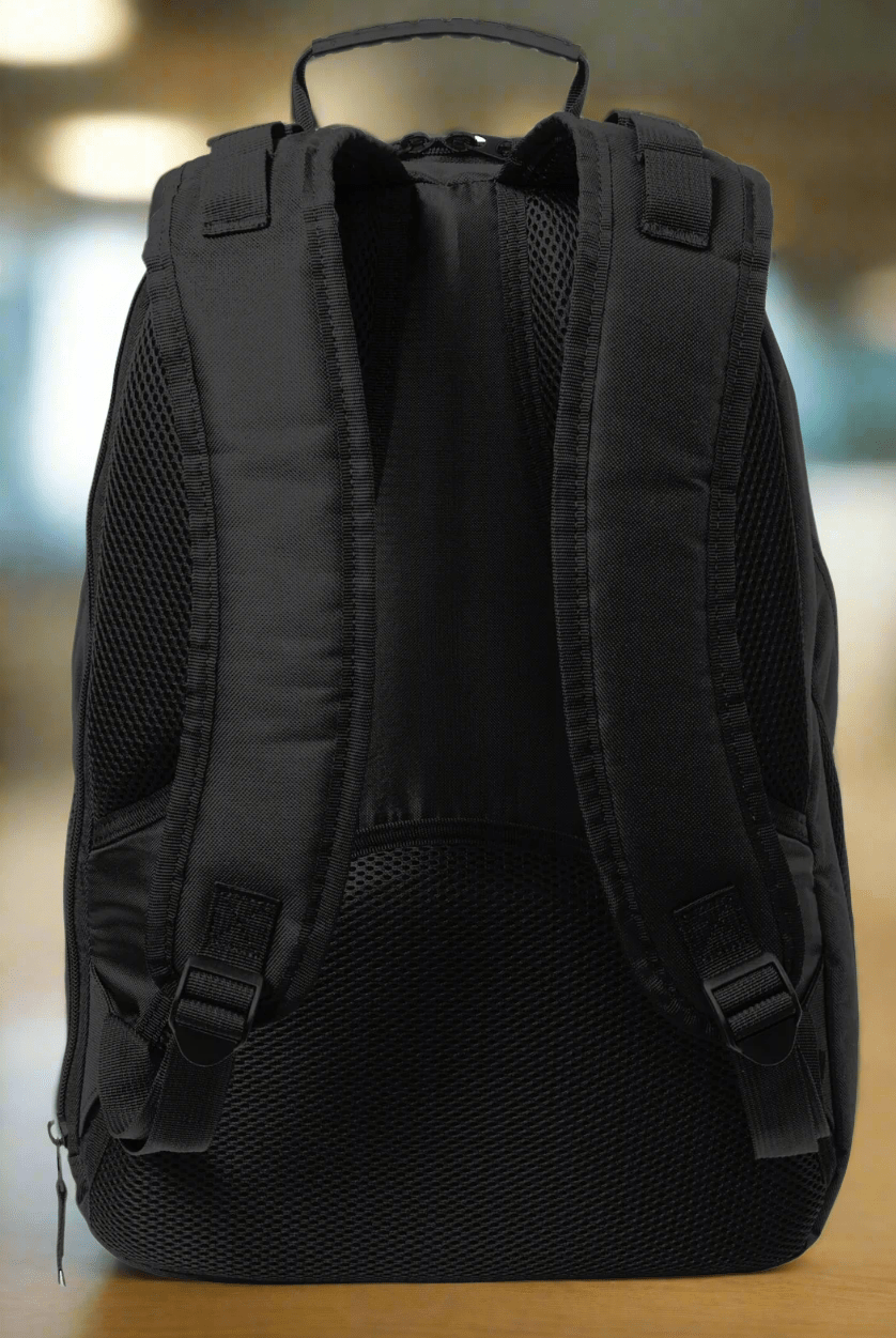 Purdue Laptop Backpack – Official Boilermakers Bookbag – 17" Laptop Sleeve, NCAA School Gear – 600D Polyester Black