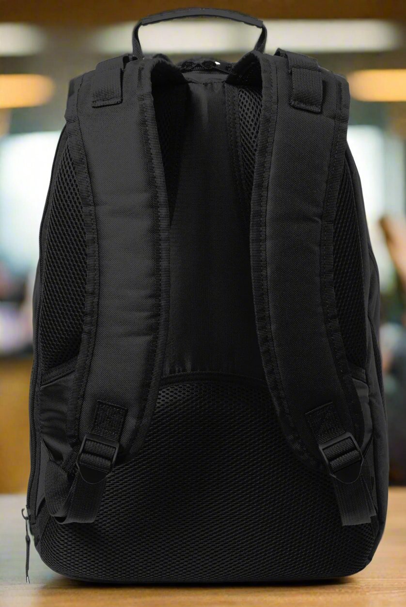 Northern Iowa Laptop Backpack – Official UNI Panthers Bookbag – 17" Laptop Sleeve, NCAA School Gear – 600D Polyester Black