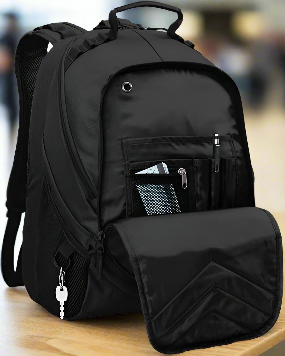 Northwestern Laptop Backpack – Official Northwestern University Wildcats Bookbag – Fits 17″ Laptop, Organizer Panel, NCAA School Gear – 600D Polyester Black