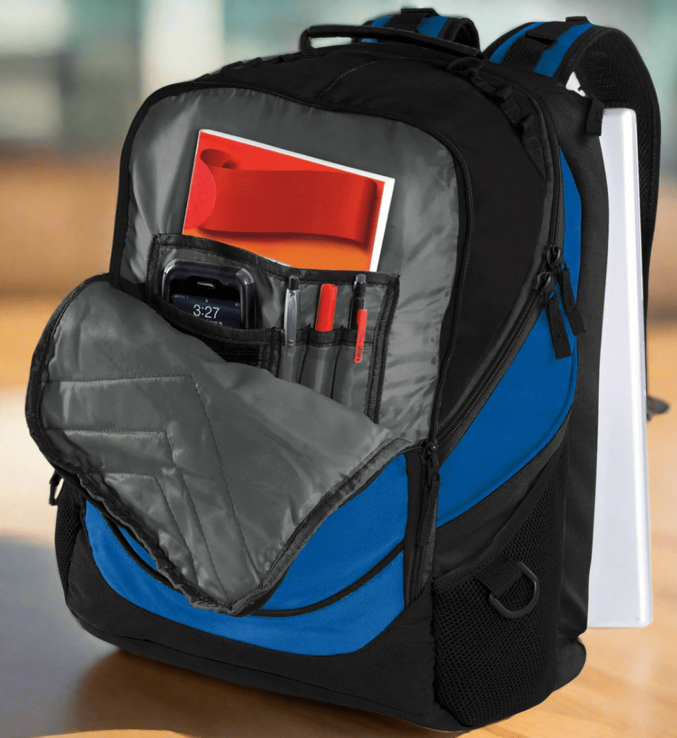 Arizona Wildcats Laptop Backpack – Official University of Arizona Bookbag – 17" Laptop Sleeve, NCAA School Gear – 600D Polyester Blue
