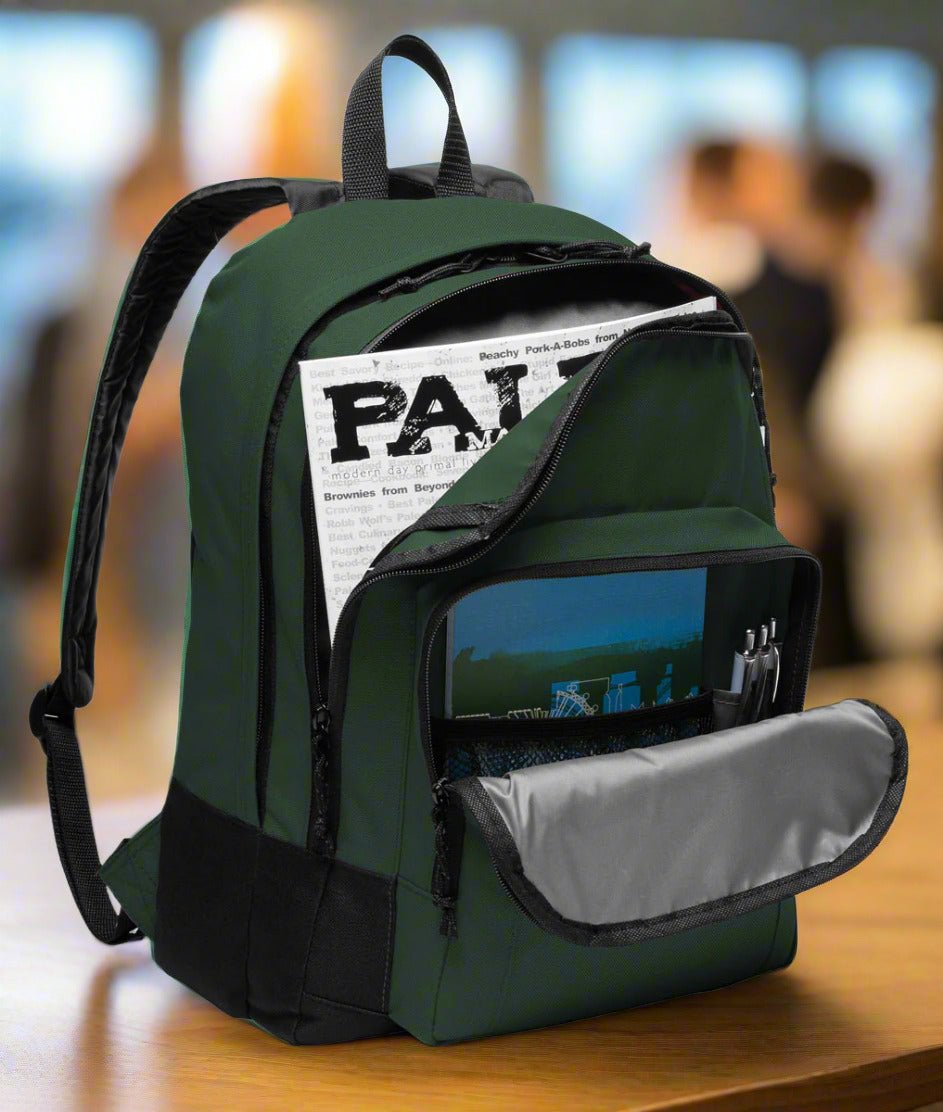 Michigan State Backpack MSU Spartans Medium Classic Style Backpack Dark Green