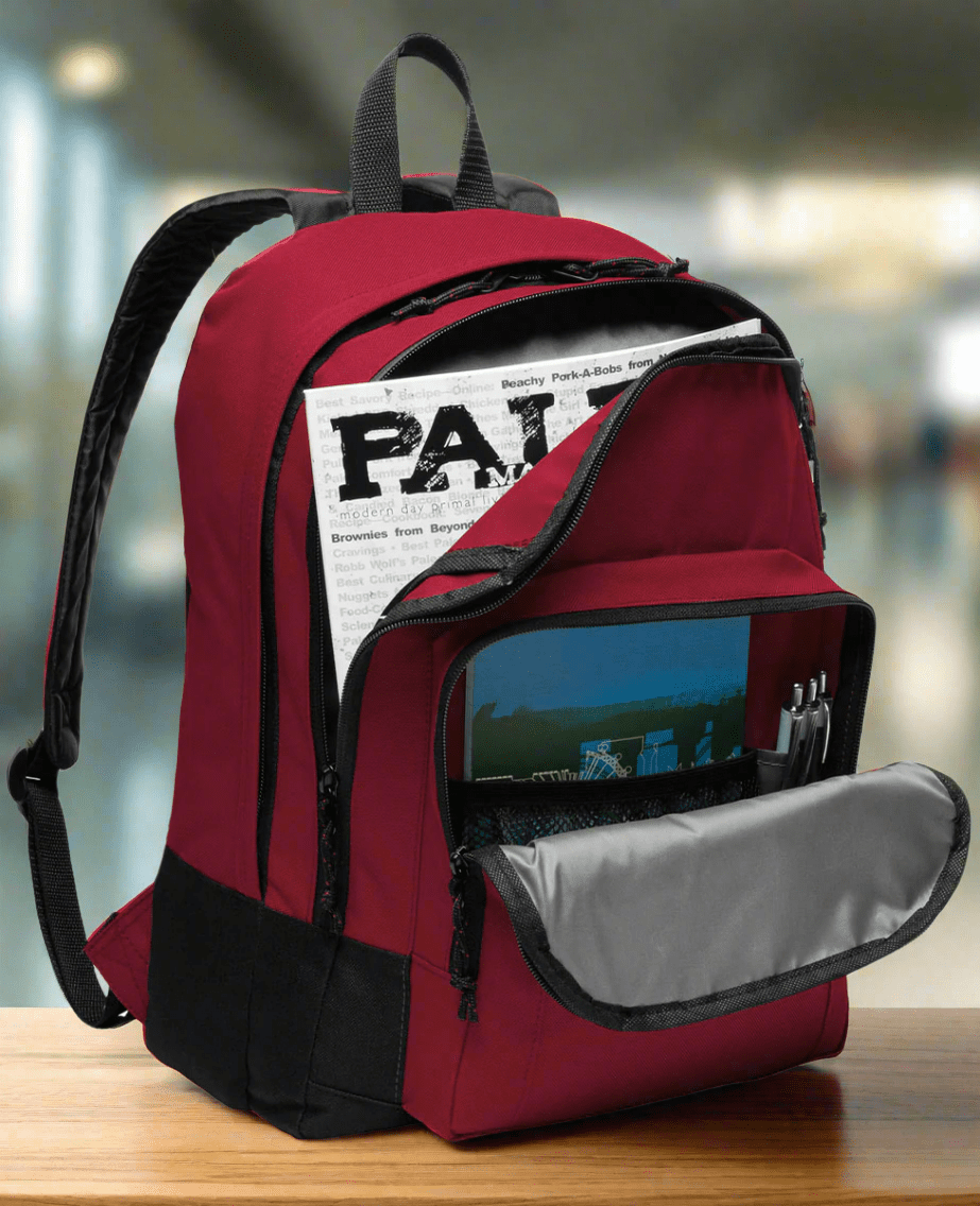 Rutgers Backpack RU Medium Classic Style Backpack Red