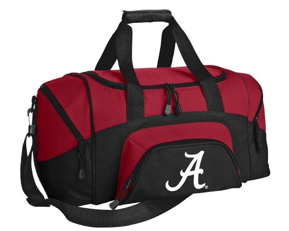 Small Alabama Crimson Tide Duffel Bag – Compact Gym, Travel Carry-On Gear Bag