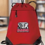 Alabama Drawstring Backpack University of Alabama Cinch Pack - Mesh & Microfiber Red