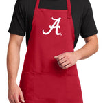 University of Alabama Large Apron Alabama Apron - Adjustable with Pockets Red