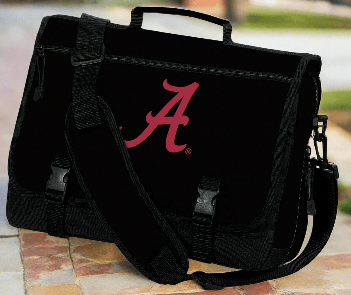 University of Alabama Laptop Computer Bag Classic Briefcase Messenger Bag Black