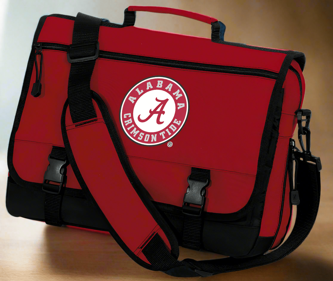 Alabama Logo Laptop Computer Bag Alabama Classic Messenge Bag Briefcase Crimson