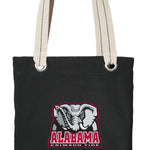 Alabama Tote Bag University of Alabama Deluxe Canvas Shoulder Bag Black