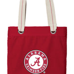 Alabama Logo Tote Bag Alabama Deluxe Canvas Shoulder Bag Crimson