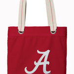 University of Alabama Tote Bag Alabama Deluxe Canvas Shoulder Bag Crimson