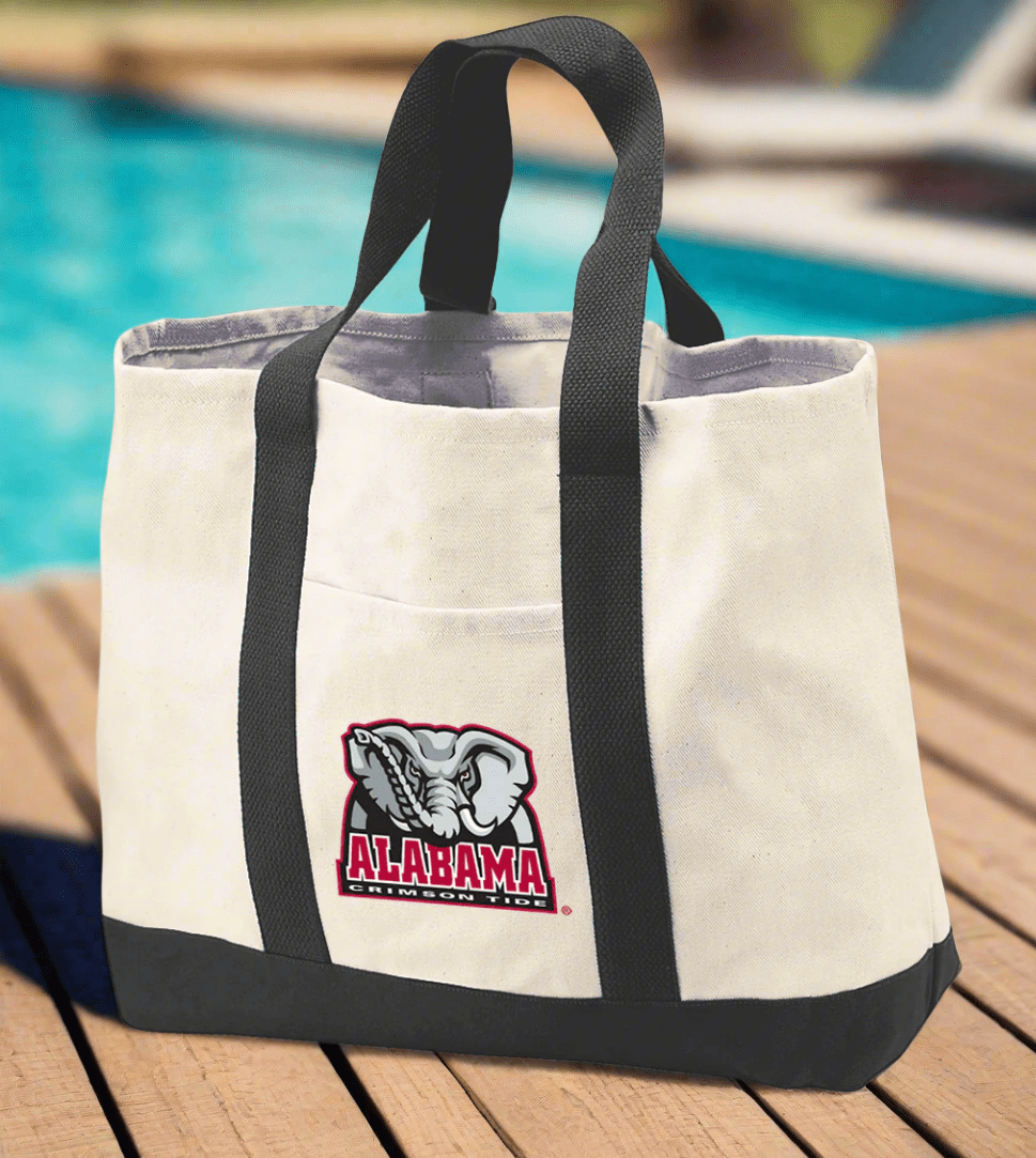 Alabama Tote Bag Canvas University of Alabama Classic Tote Black