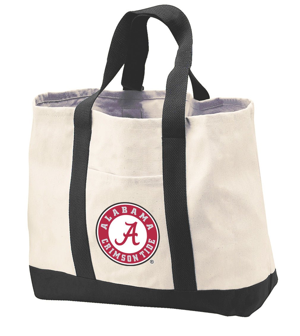 Alabama Logo Canvas Tote Bag Alabama Classic Tote Black