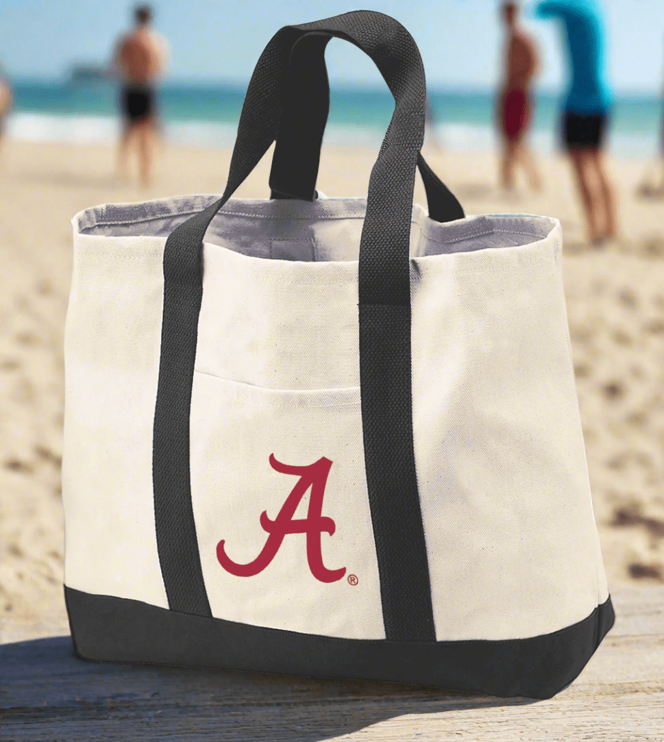 University of Alabama Canvas Tote Bag Alabama Classic Tote Black