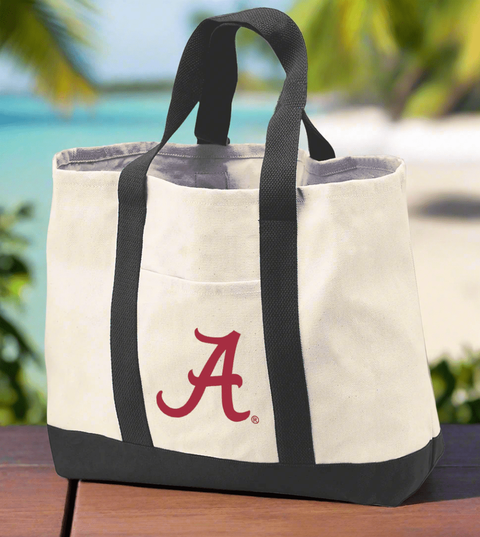 University of Alabama Canvas Tote Bag Alabama Classic Tote Black