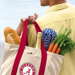 Alabama Logo Canvas Tote Bag Alabama Classic Tote Crimson