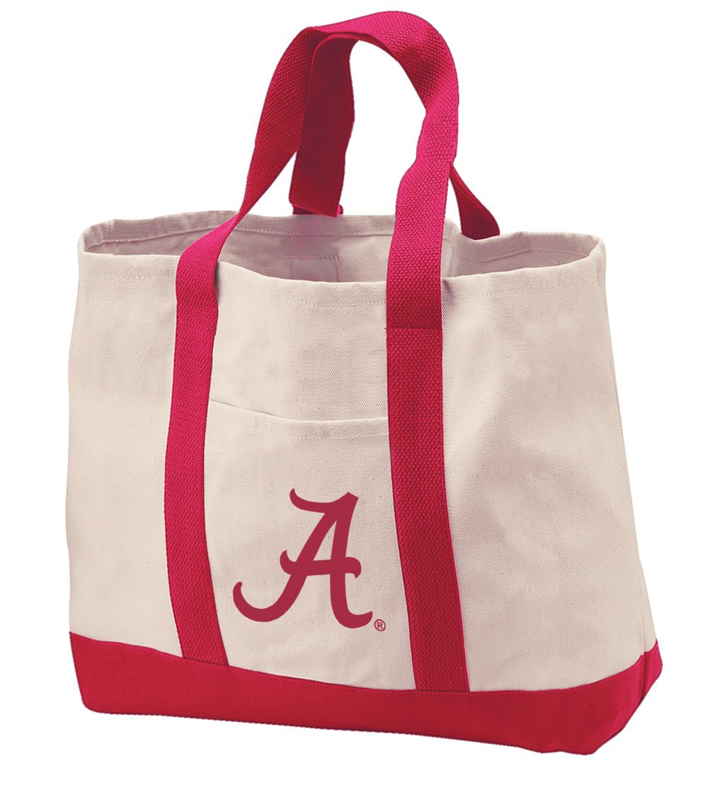 University of Alabama Canvas Tote Bag Alabama Classic Tote Crimson