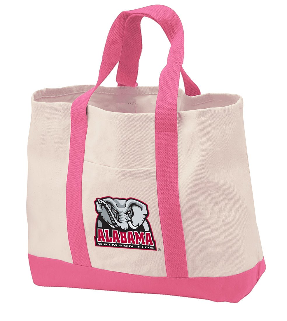 Alabama Tote Bag Canvas University of Alabama Classic Tote Pink
