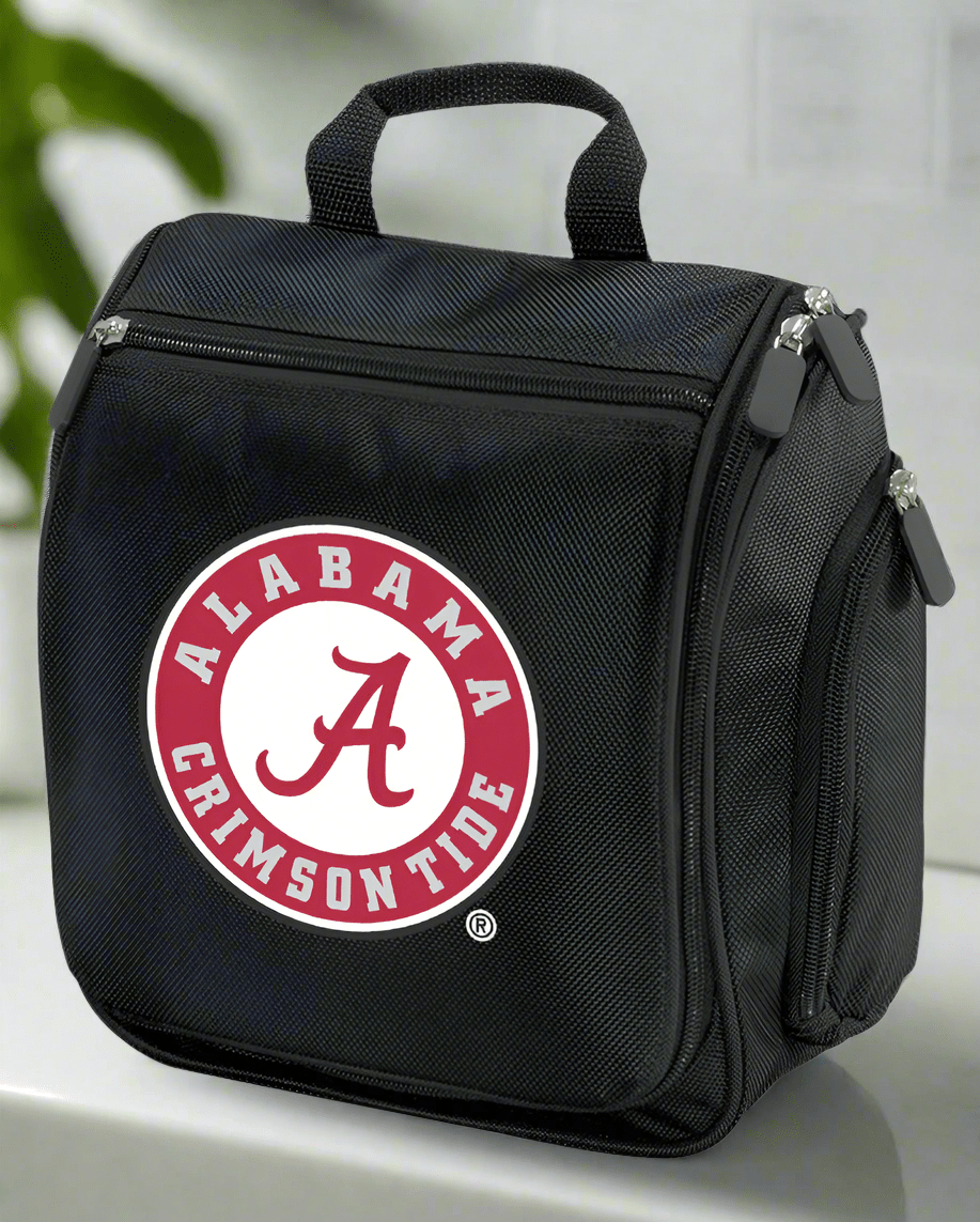 Alabama Logo Toiletry Bag or Mens Alabama Travel Shaving Kit Black