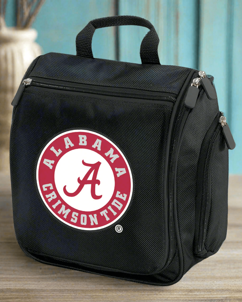 Alabama Logo Toiletry Bag or Mens Alabama Travel Shaving Kit Black