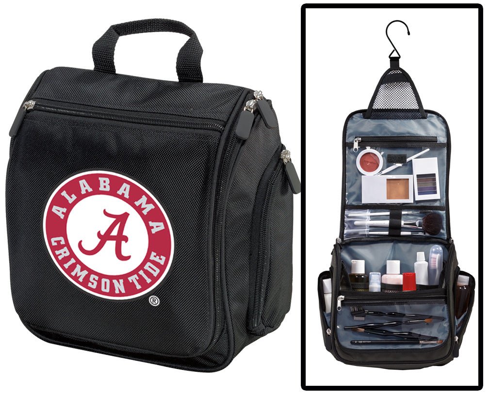 Alabama Logo Toiletry Bag or Mens Alabama Travel Shaving Kit Black