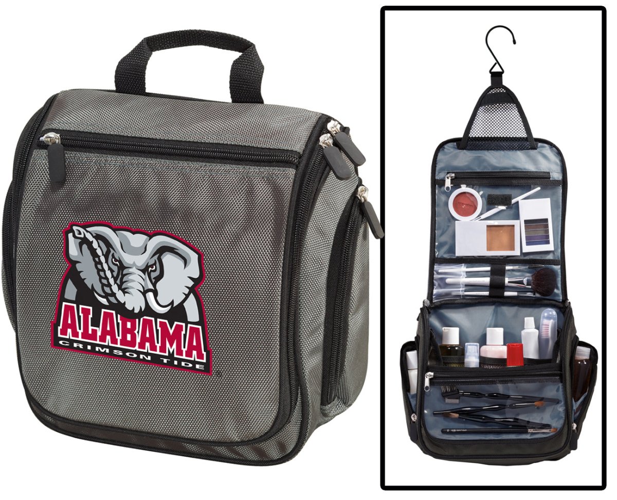 Alabama Toiletry Bag or Mens University of Alabama Travel Shaving Kit Gray