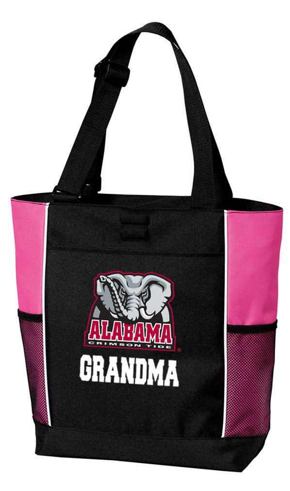 Alabama Tote Bag University of Alabama Carryall Tote Grandma on Pink