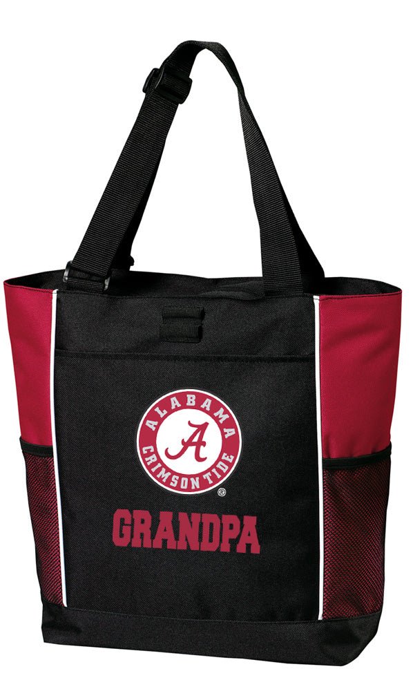 Alabama Logo Tote Bag Alabama Carryall Tote Grandpa on Red