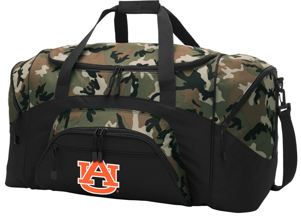 Auburn Tigers Camo Duffel Bag – Rugged Large Gym, Travel & Gear Bag with Shoulder Strap