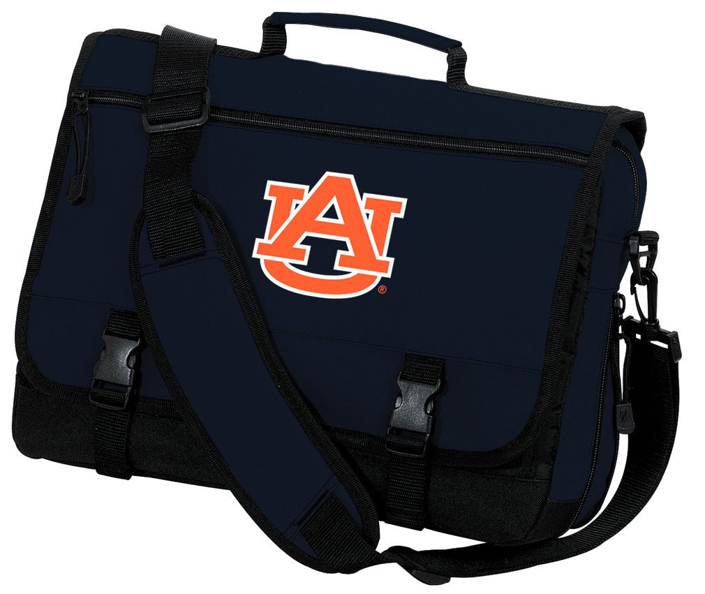 Auburn University Laptop Computer Bag Messenger Style Briefcase Navy