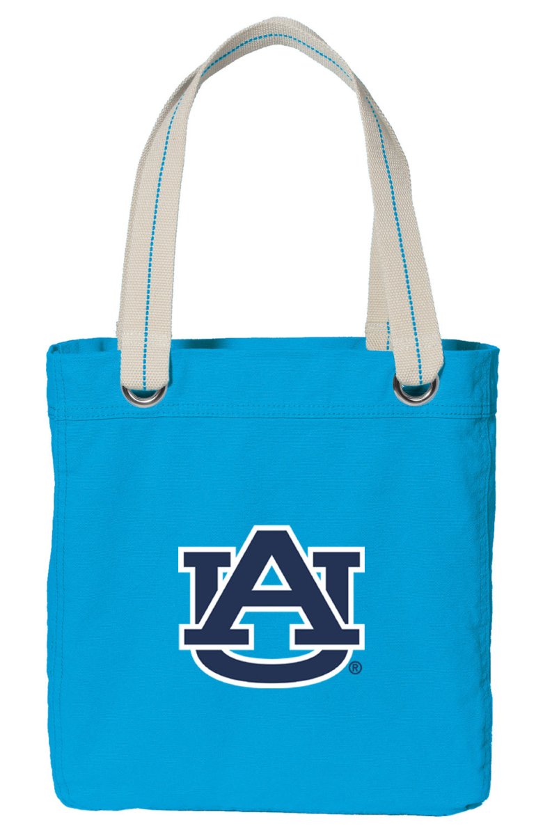 Auburn Tote Bag Auburn Tigers Deluxe Canvas Shoulder Bag Light Blue