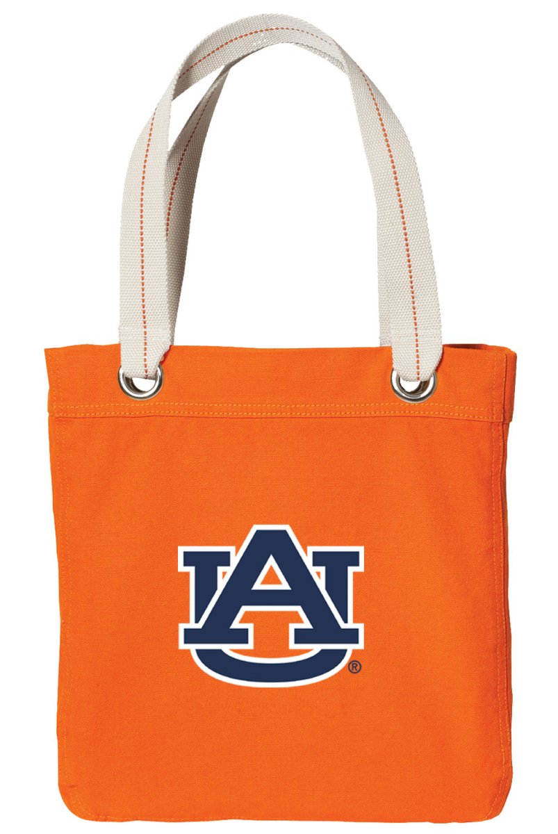 Auburn Tote Bag Auburn Tigers Deluxe Canvas Shoulder Bag Orange