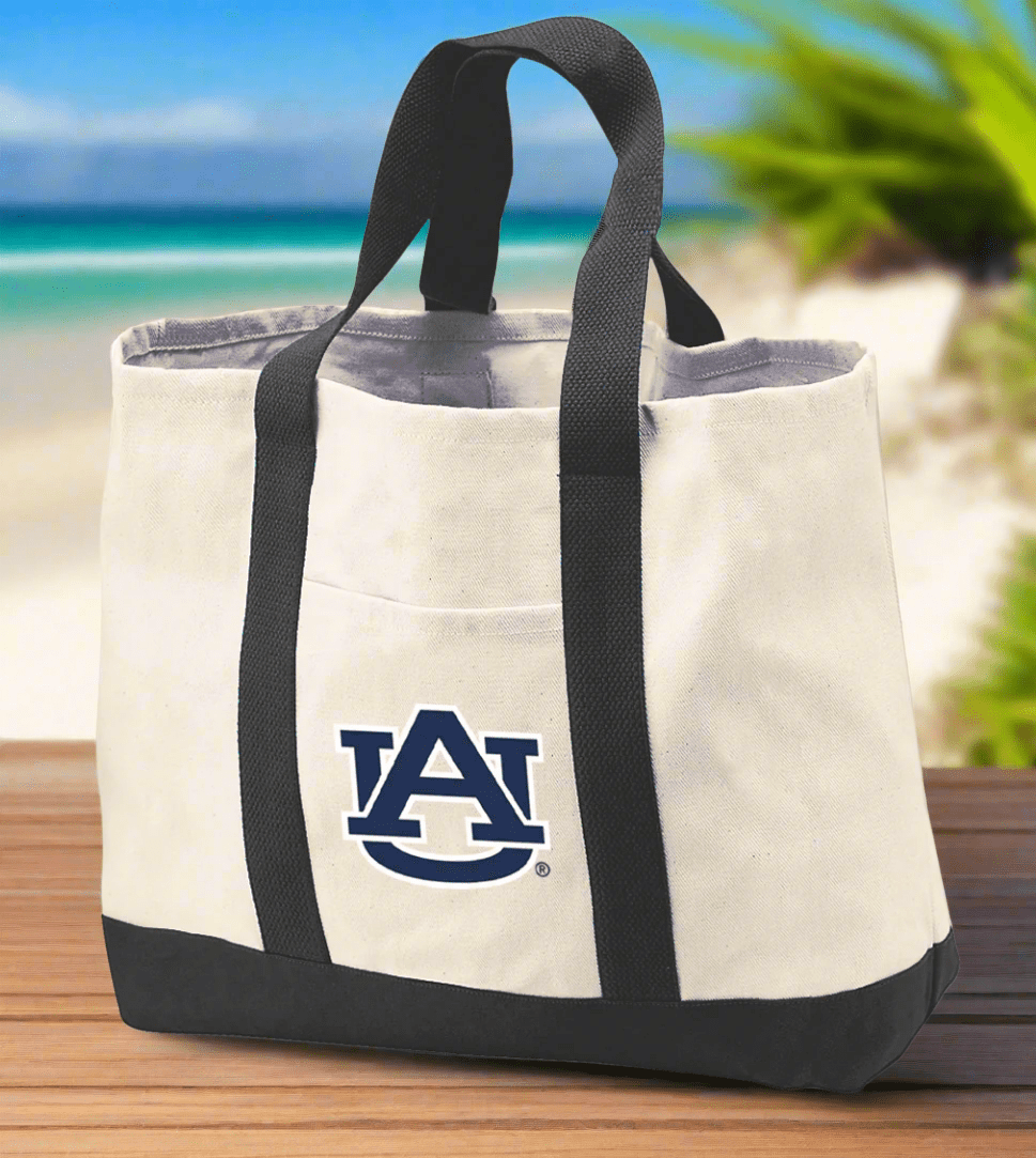 Auburn Canvas Tote Bag Auburn Tigers Classic Tote Black
