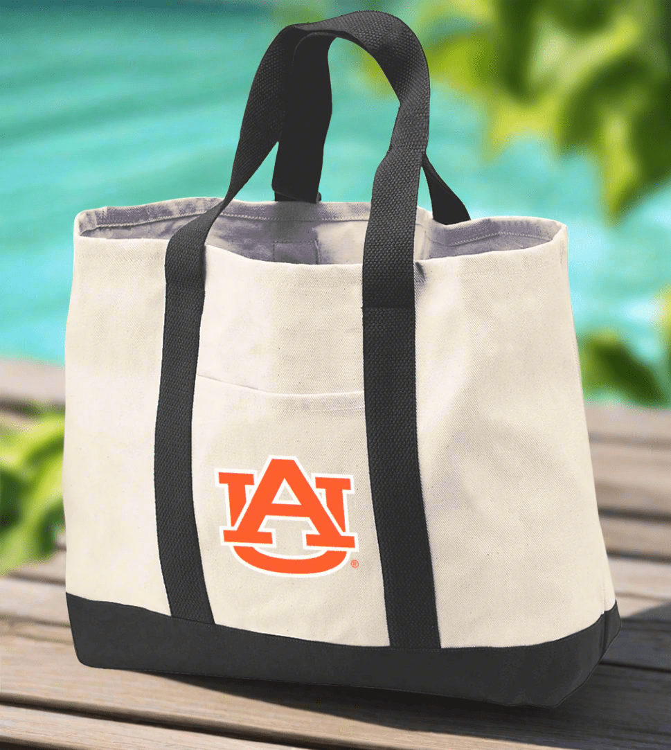 Auburn Tote Bag Canvas Auburn University Classic Tote Black