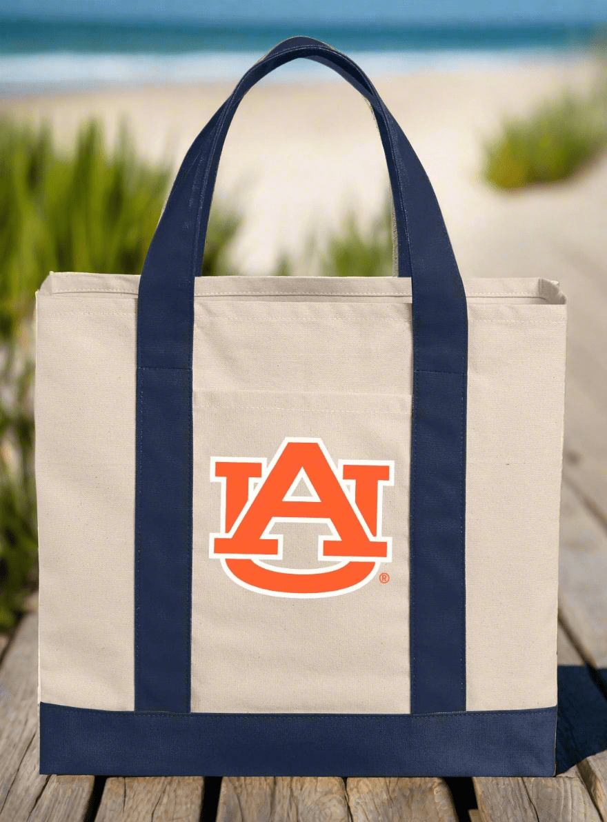 Auburn Tote Bag Canvas Auburn University Classic Tote Navy