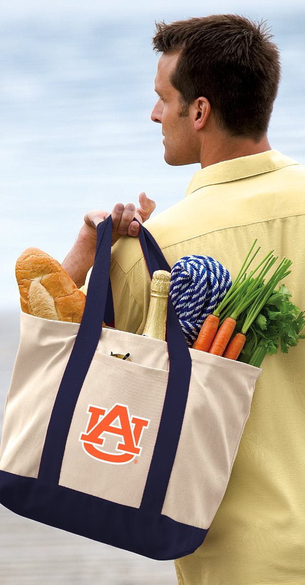 Auburn Tote Bag Canvas Auburn University Classic Tote Navy